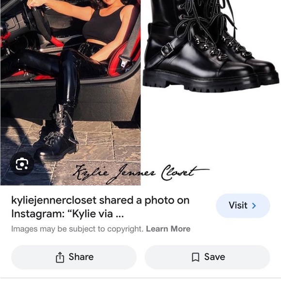 Valentino Garavani Combat boot black, mid calf size 8.5 - Picture 5 of 14